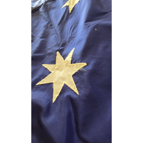 Vintage Australia Flag 48x70" Stitched Cotton Nylon Blend Appliqué Stars Brass G - Picture 3 of 12